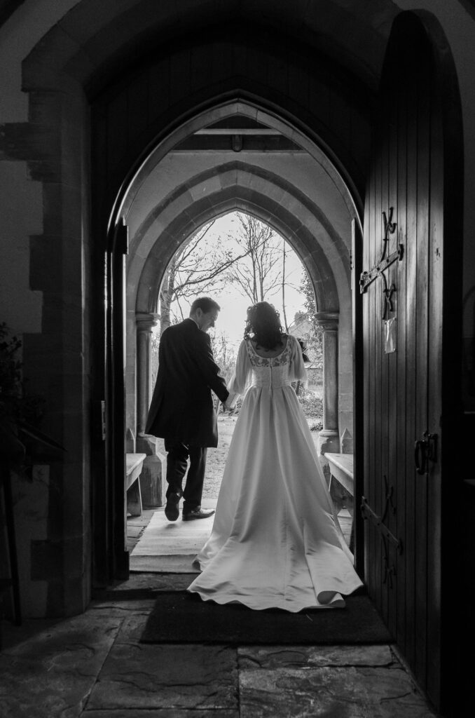 Church Wedding Arch - Barry Aldridge Photography